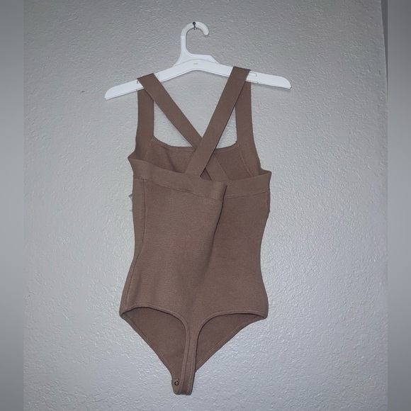 Abercrombie & Fitch Women Knit Racerback Tank Top Bodysuit Thong - Picture 3 of 6